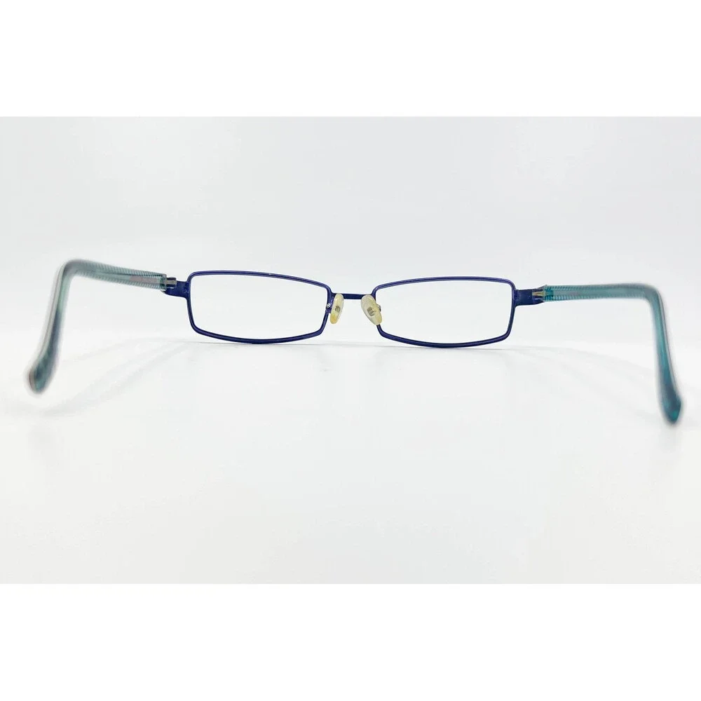 Retro Eyeglasses Unisex Blue RR2079 DBLU Rectangle Metal 51-17-135
